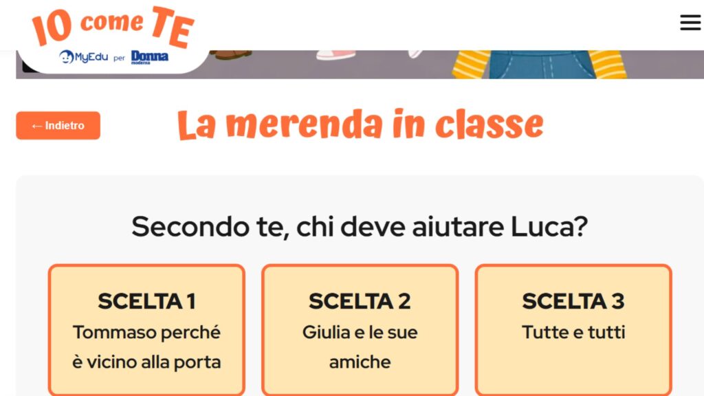Parità di genere a scuola: imparare giocando 2 2 Io come te 3