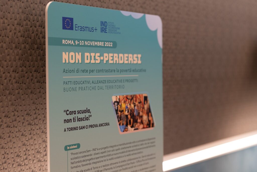 Seminario nazionale “Non dis-perdersi. Azioni di rete per contrastare la povertà educativa”.