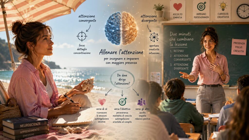 Allenare l'attenzione convergente e divergente: dall'ombrellone alla classe Immagine Allenare lattenzione Immagine Allenare lattenzione