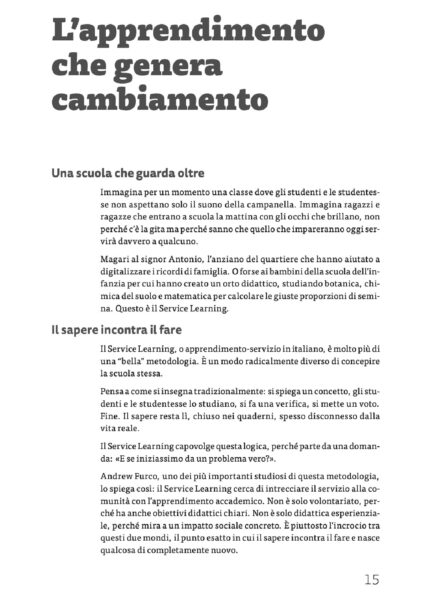 Pagina interna fuori classe