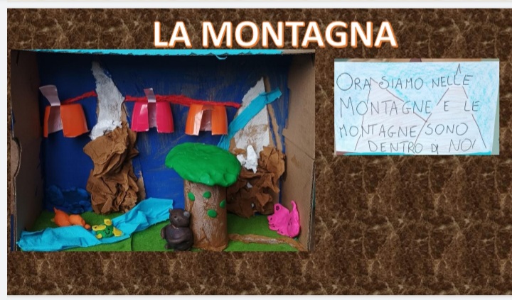 diorama montagna