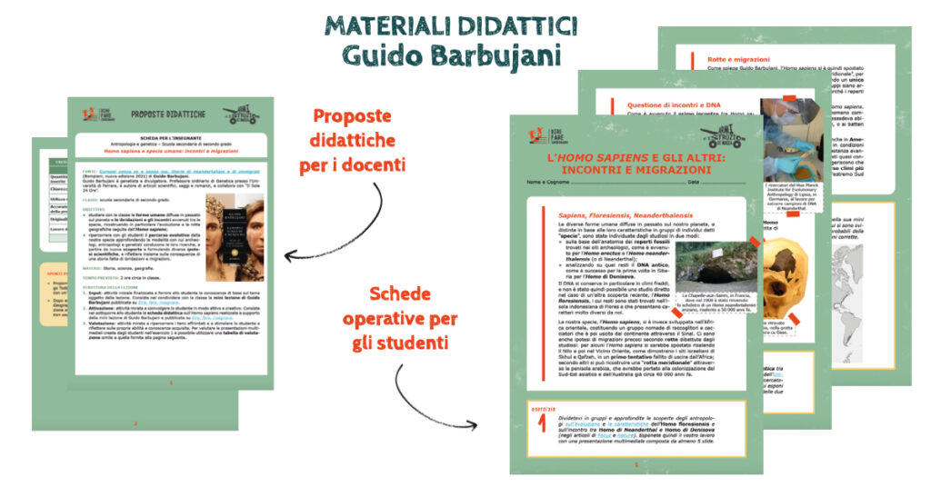 Armi di istruzione di massa. Mini lezione sull'Homo sapiens con Guido Barbujani materiali didattici armi barbj 614308313a7c8 materiali didattici barbujani