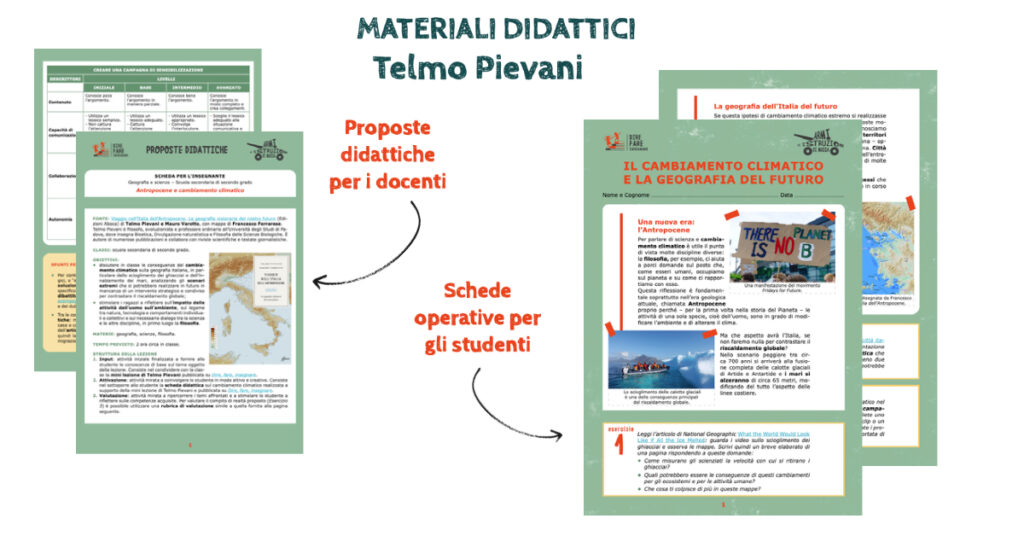 Armi di istruzione di massa. Una mini lezione sul cambiamento climatico con Telmo Pievani materiali didattici armi piev 615480570437c materiali didattici pievani