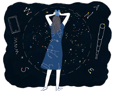 ragazze che guarda le stelle