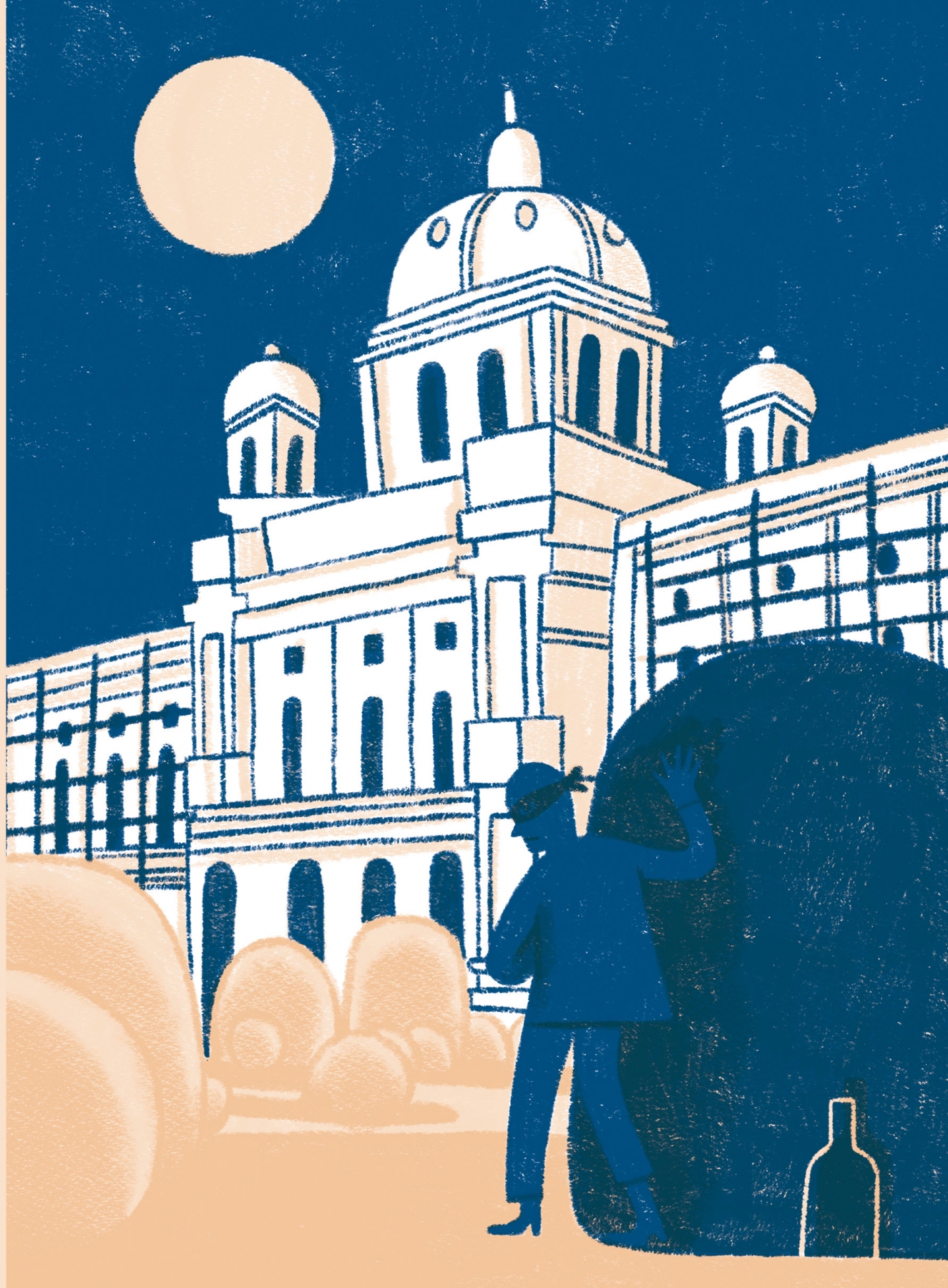 Illustrazione di un ladro d'arte