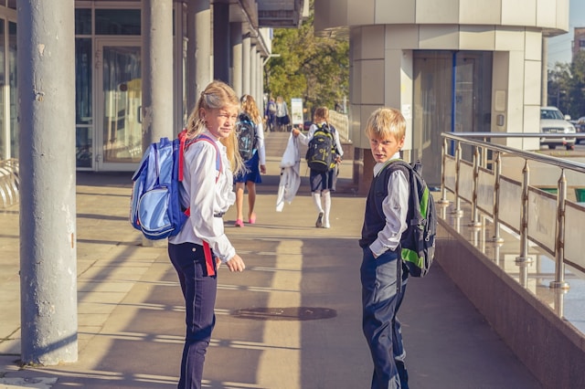 bambin a scuola