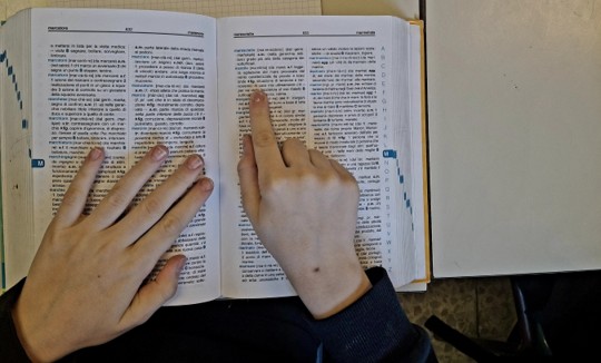 Il “blocco” dello scrittore vocabolario Consultazione vocabolario